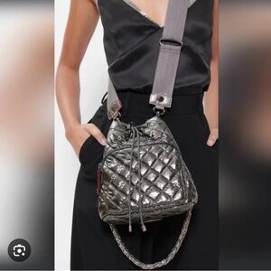 Mz Wallace Crosby Drawstring Bucket Bag